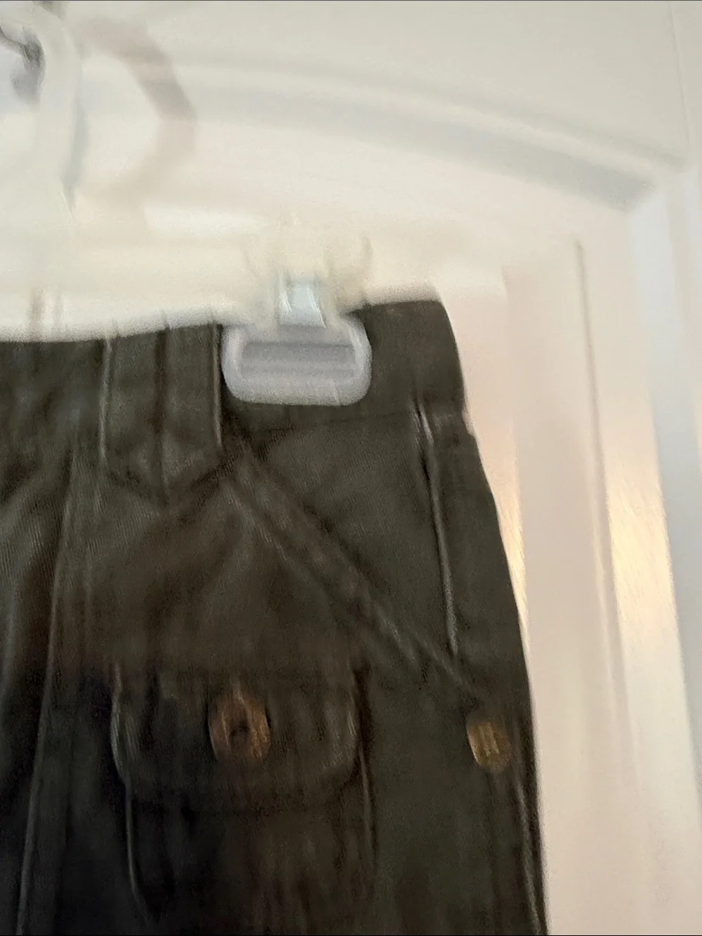 Gently worn Girls Olive Green Ruffle Hem Skirt